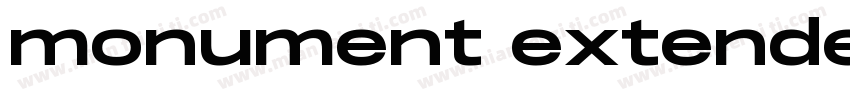 monument extended me字体转换